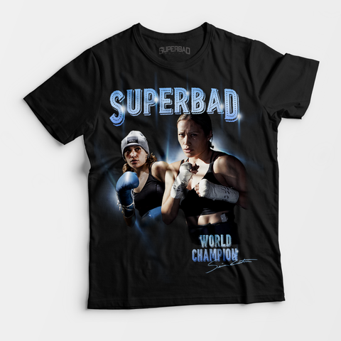 Superbad World Champion Tee in Solid Black